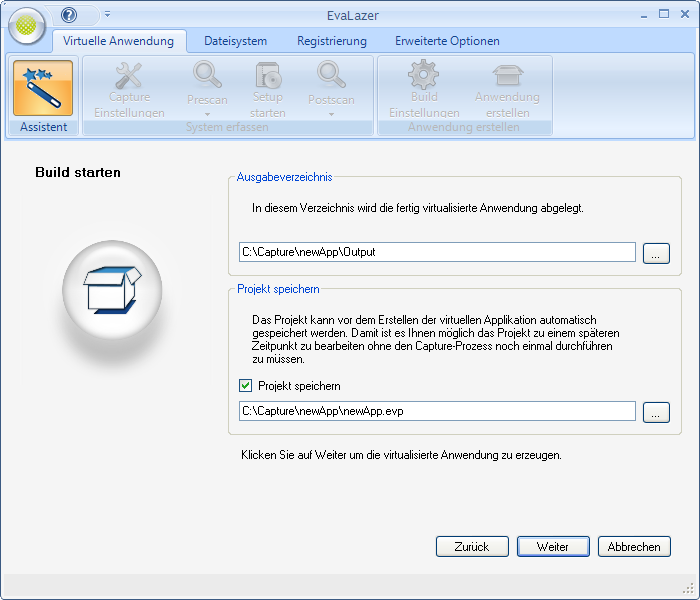 Der Evalazer-Assistent